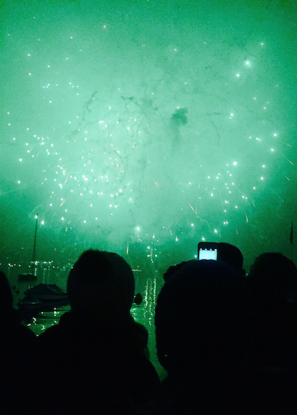 surprise new year's fireworks